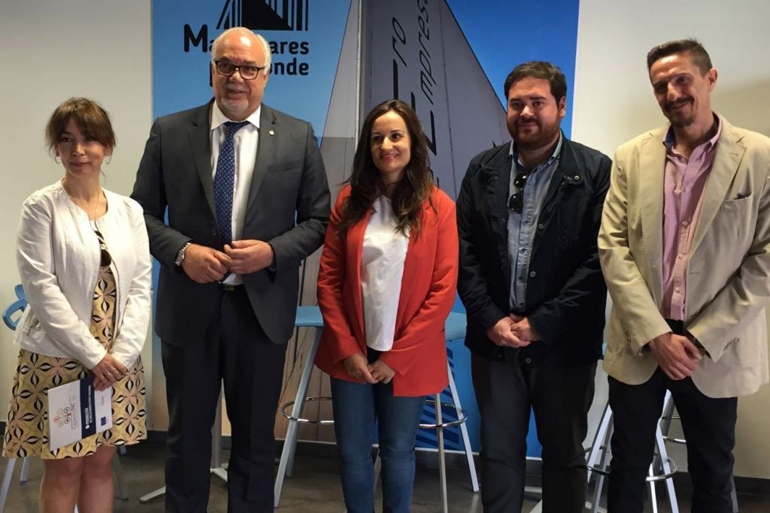 Prado Zúñiga, Julián Nieva, Eugenia Fernández, Pablo Camacho y José Miguel Pérez Taboada.