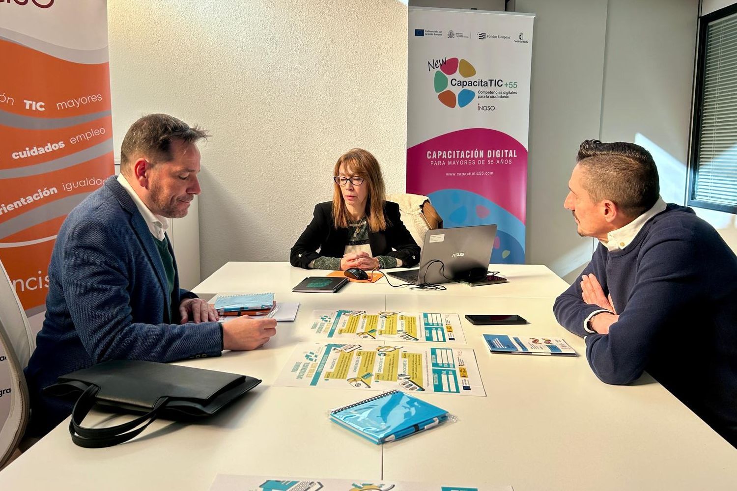 David Broceño, Eugenia Fernández Alonso y José Miguel Pérez Taboada.